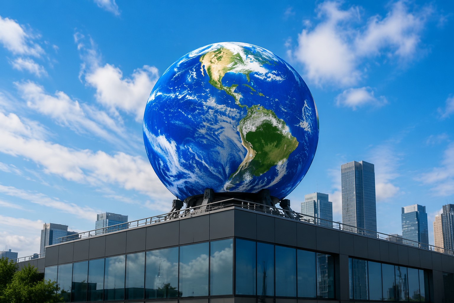 How TOOSEN Installs a 5-Meter Outdoor LED Globe