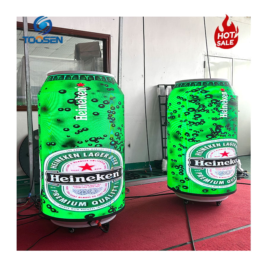 Can bottle LED display screen