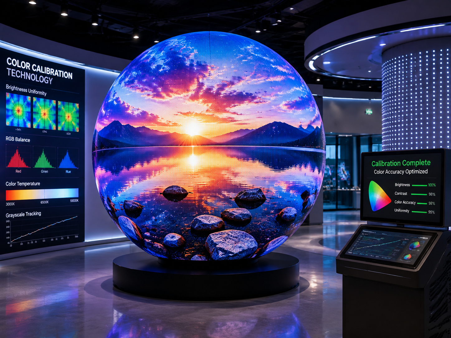 LED Color Calibration Technology Explained: How It Improves Spherical LED Display Quality
