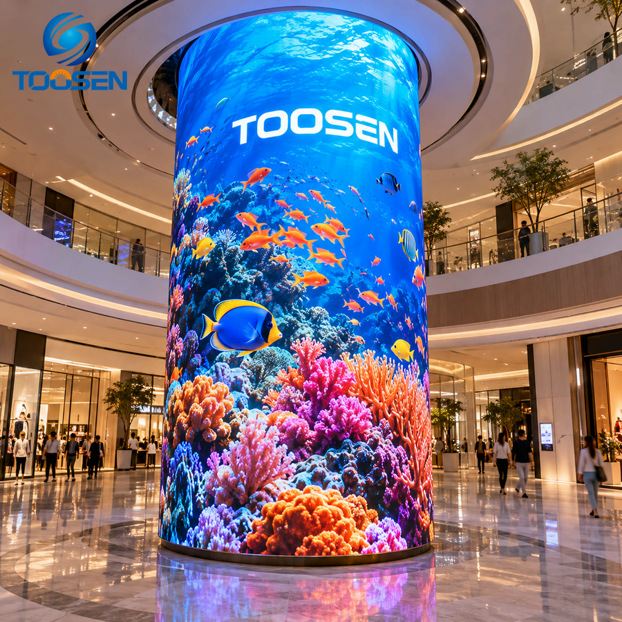 P0.9375 COB Flexible Curved Video Wall Indoor LED Display Screen