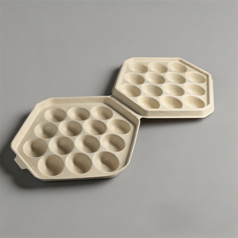 Premium Dry-Pressed Paper Pulp Quail Egg Box Packaging