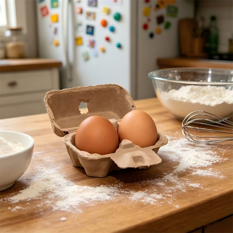 Mini Biodegradable 2-Egg Holder Carton