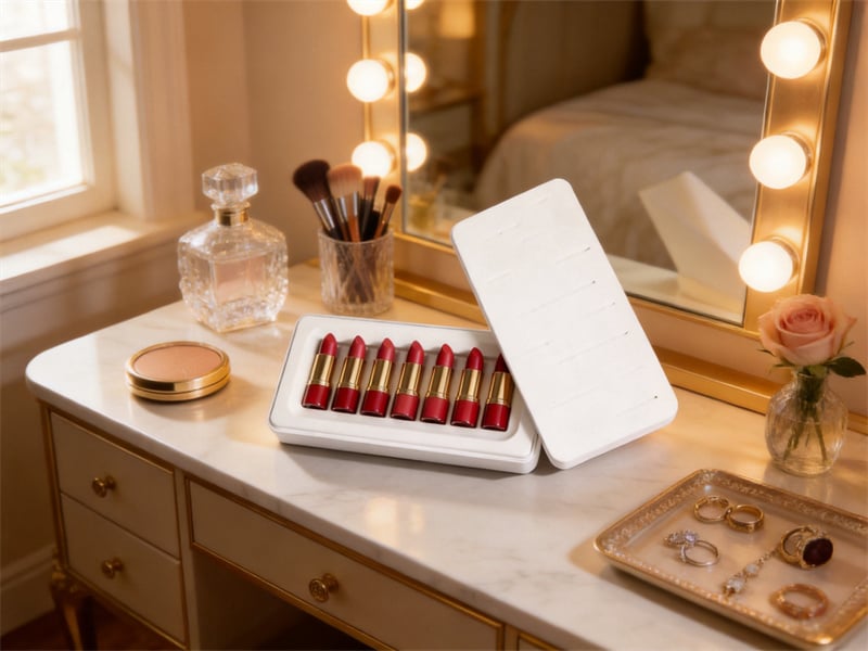 Premium Wet-Pressed eco-friendly  Lipstick cosmetic packaging box