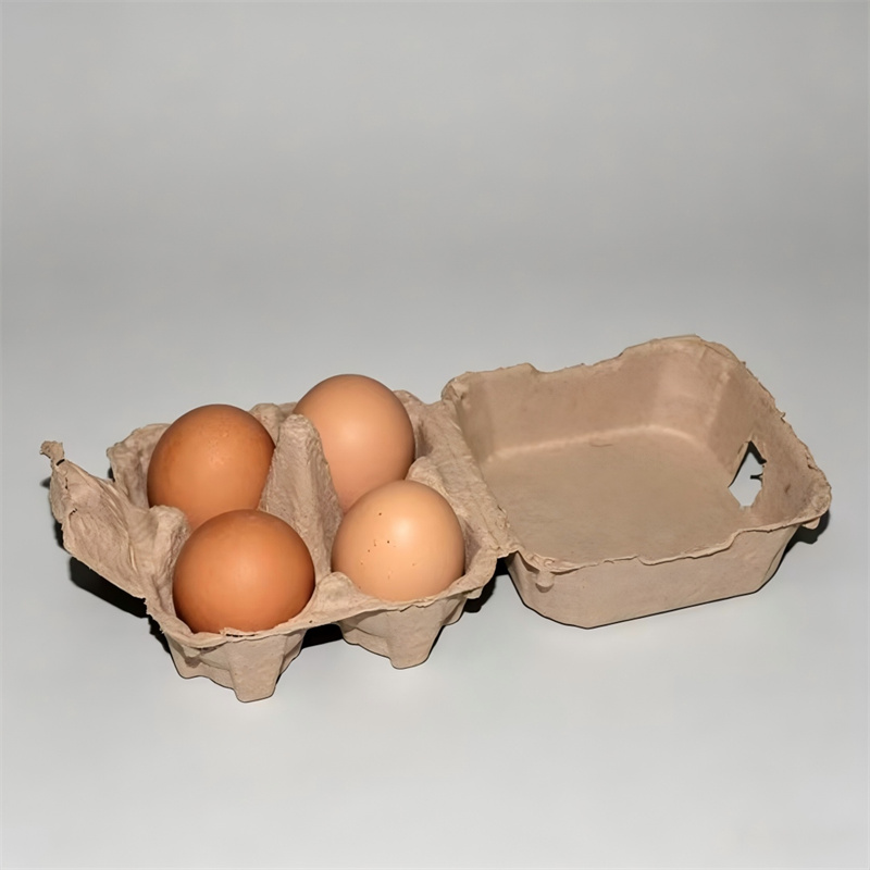 4-Cavity Dry-Pressed Pulp Egg Carton
