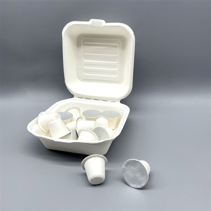 Custom Molded Biodegradable Coffee Box with Compostable Capsules