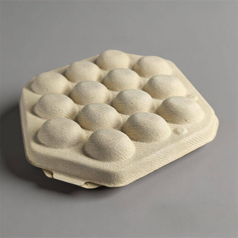 Premium Dry-Pressed Paper Pulp Quail Egg Box Packaging