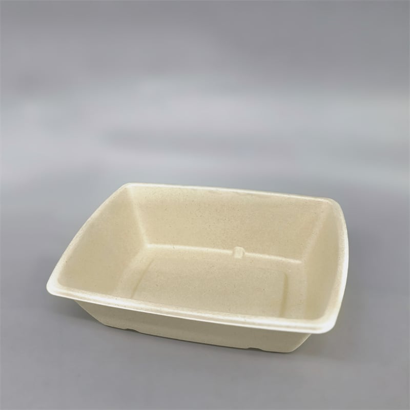 Wet-Pressed Molded Fiber Boat Tray 25-30mm Deep Walls
