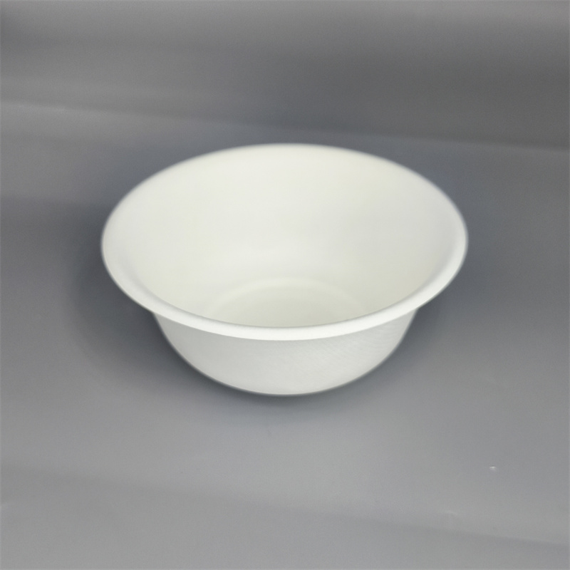 Compostable  Wet-Pressed Molded Fiber Hot Soup Bowl