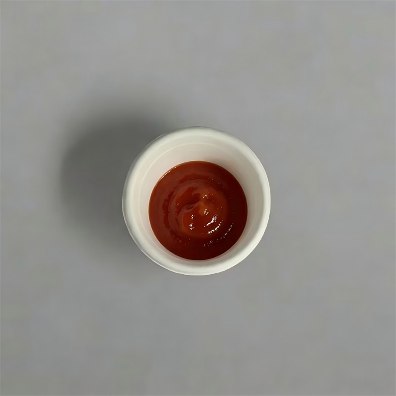 100% Compostable Molded Fiber Sauce Cup & Lid Set
