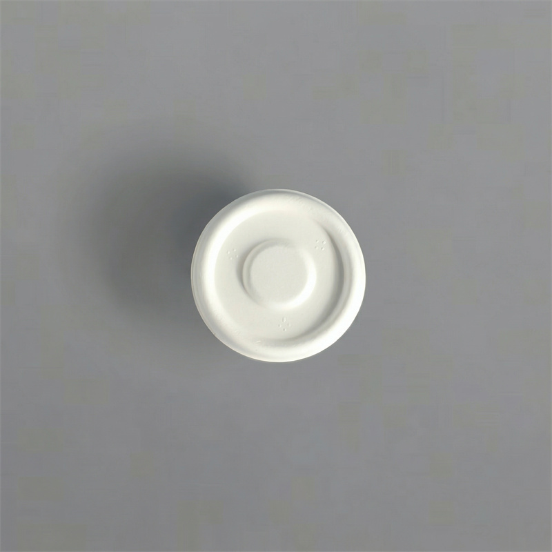 100% Compostable Molded Fiber Sauce Cup & Lid Set