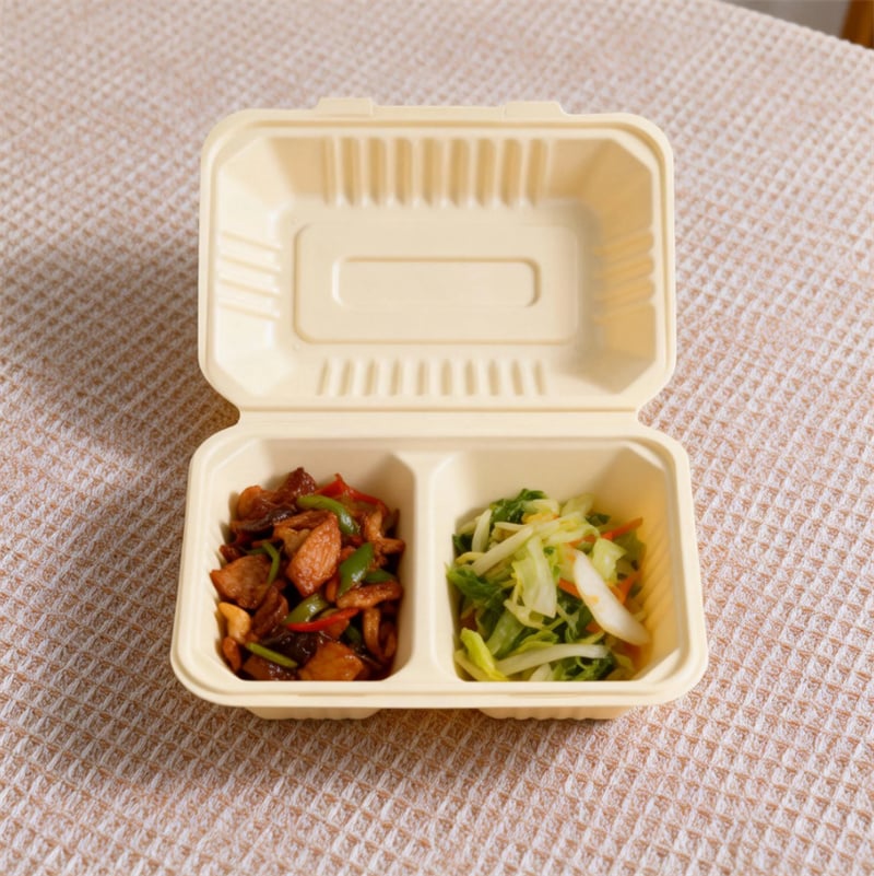 Molded Pulp Sustainable Clamshell Tableware