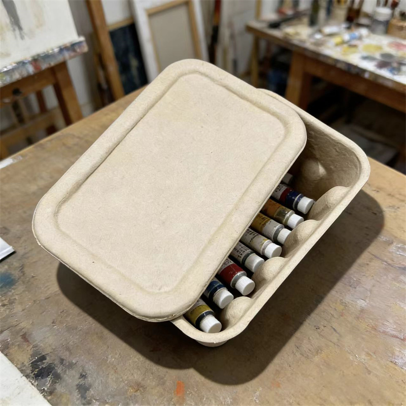 Eco Friendly Custom Dry-Pressed Molded  Pulp Storage Box