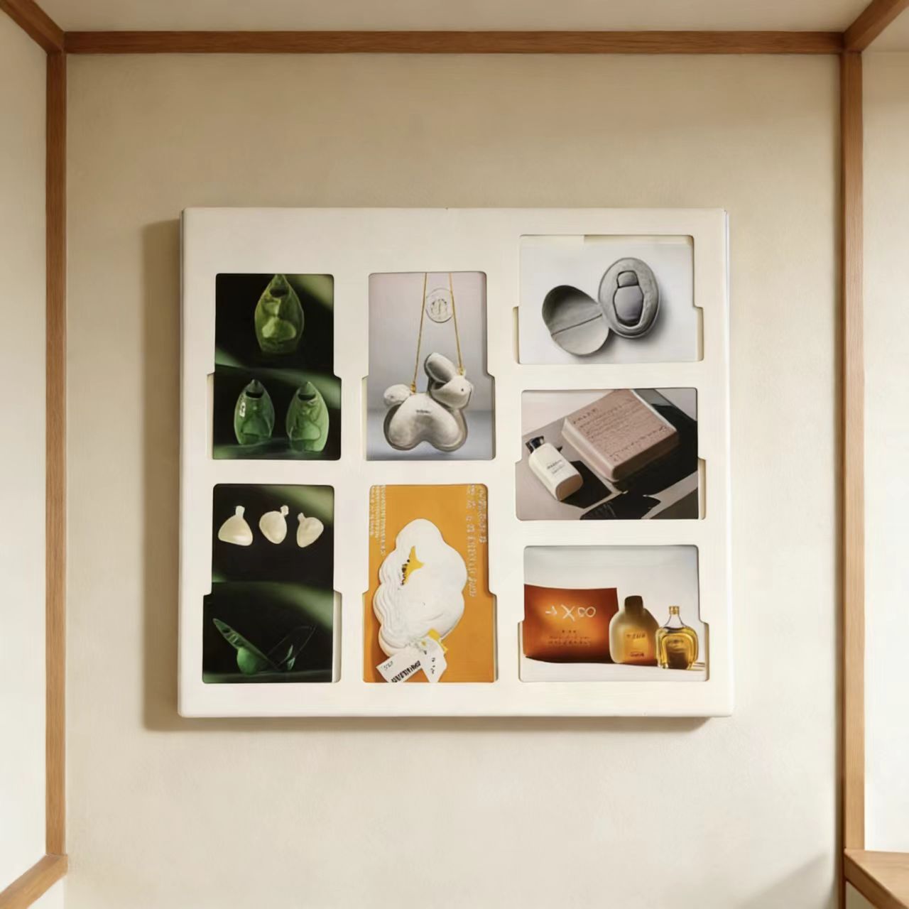 Environmentally Friendly and Biodegradable Paper Pulp Photo Frame Packaging with Custom Creative Shapes 