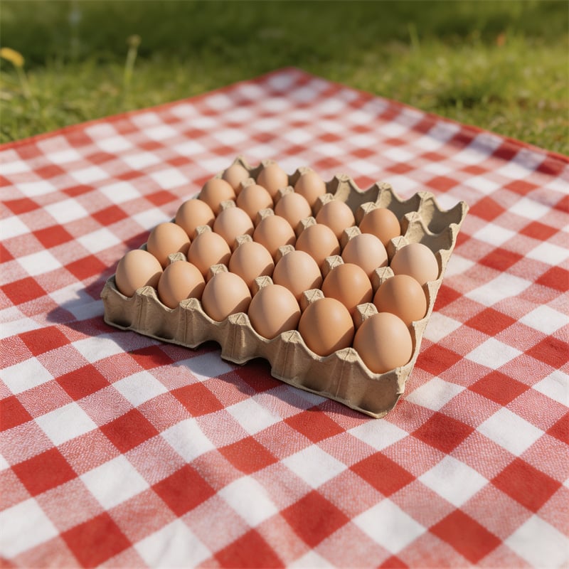 Eco- Friendly Dry-Pressed 30-Cavity Egg Tray