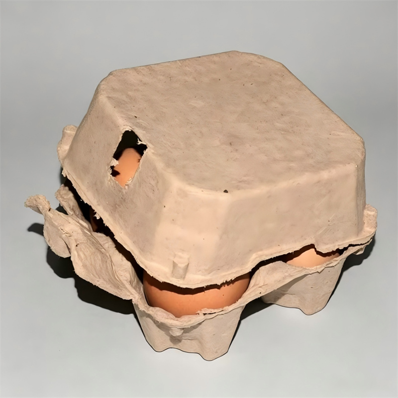 4-Cavity Dry-Pressed Pulp Egg Carton