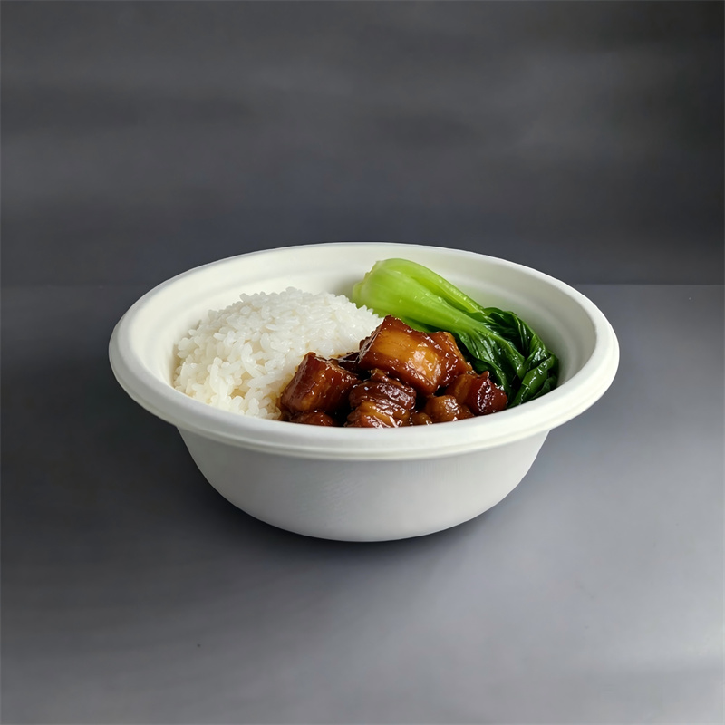 Biodegradable Natural Fiber Molded Pulp Food Bowl Container