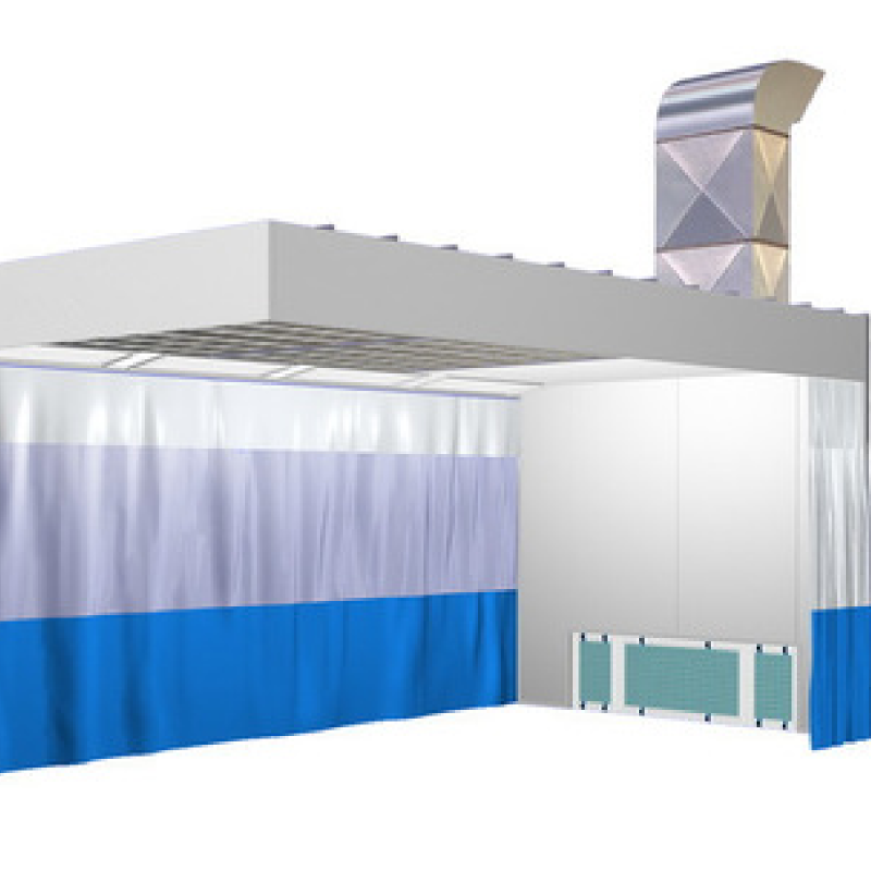 LX-2-2 Other Car Care Equipment Vehicle Polishing Room Sanding Booth Car Paint Prep Bay Preparation for Sale