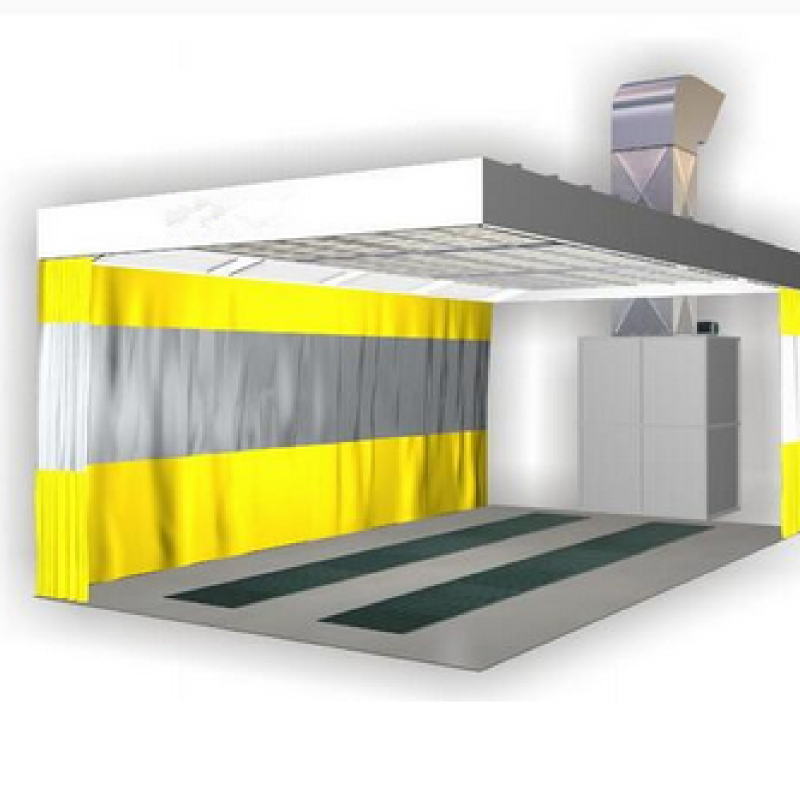 LX-2-2 Other Car Care Equipment Vehicle Polishing Room Sanding Booth Car Paint Prep Bay Preparation for Sale