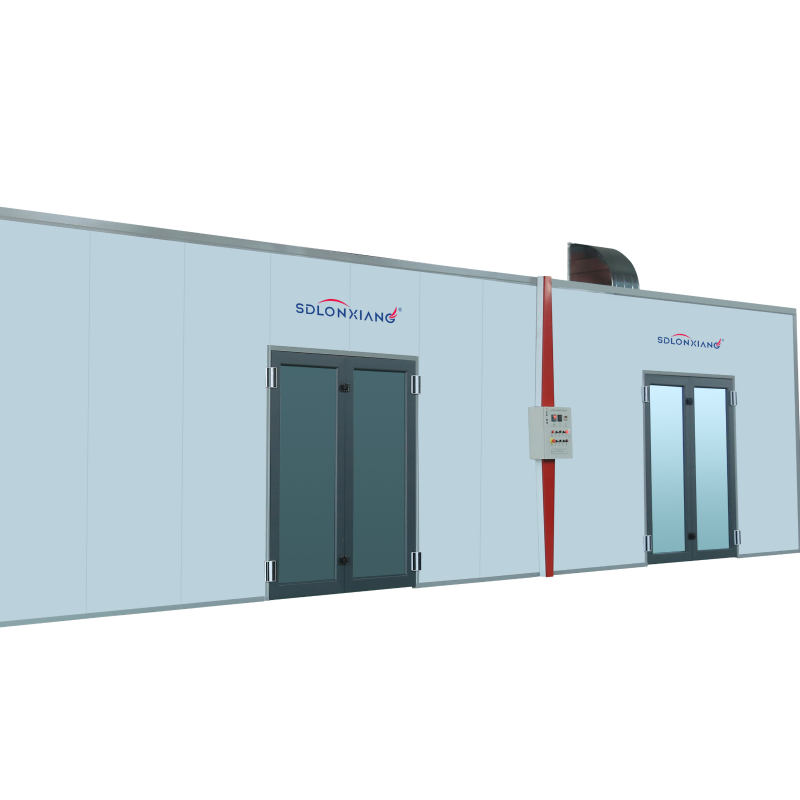Environmentally Friendly LX-60 Woodworking Machinery Furniture Spray Booth with Electric Heating System
