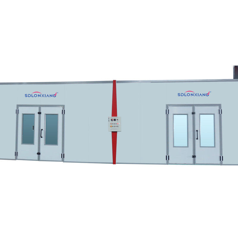 Environmentally Friendly LX-60 Woodworking Machinery Furniture Spray Booth with Electric Heating System