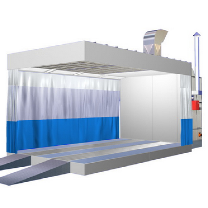 LX-2-2 Other Car Care Equipment Vehicle Polishing Room Sanding Booth Car Paint Prep Bay Preparation for Sale