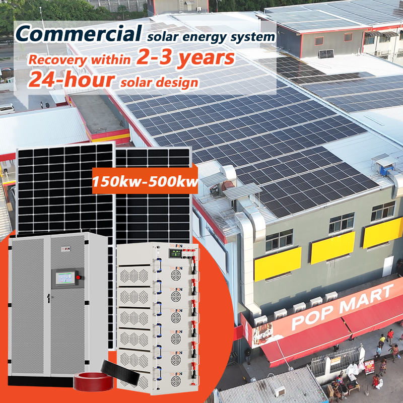 sistema solar de 150 kW para cadenas de supermercados