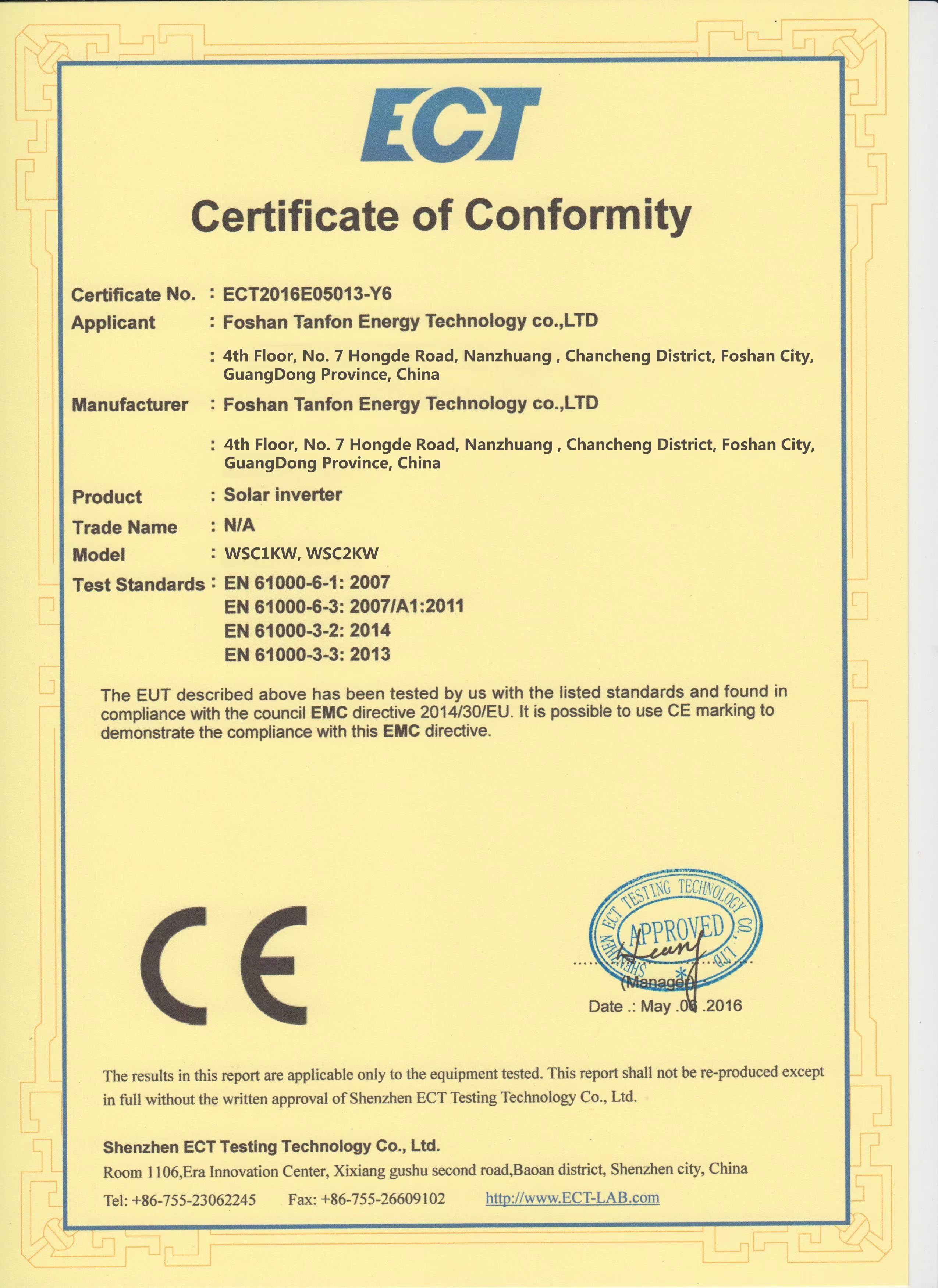 Certification