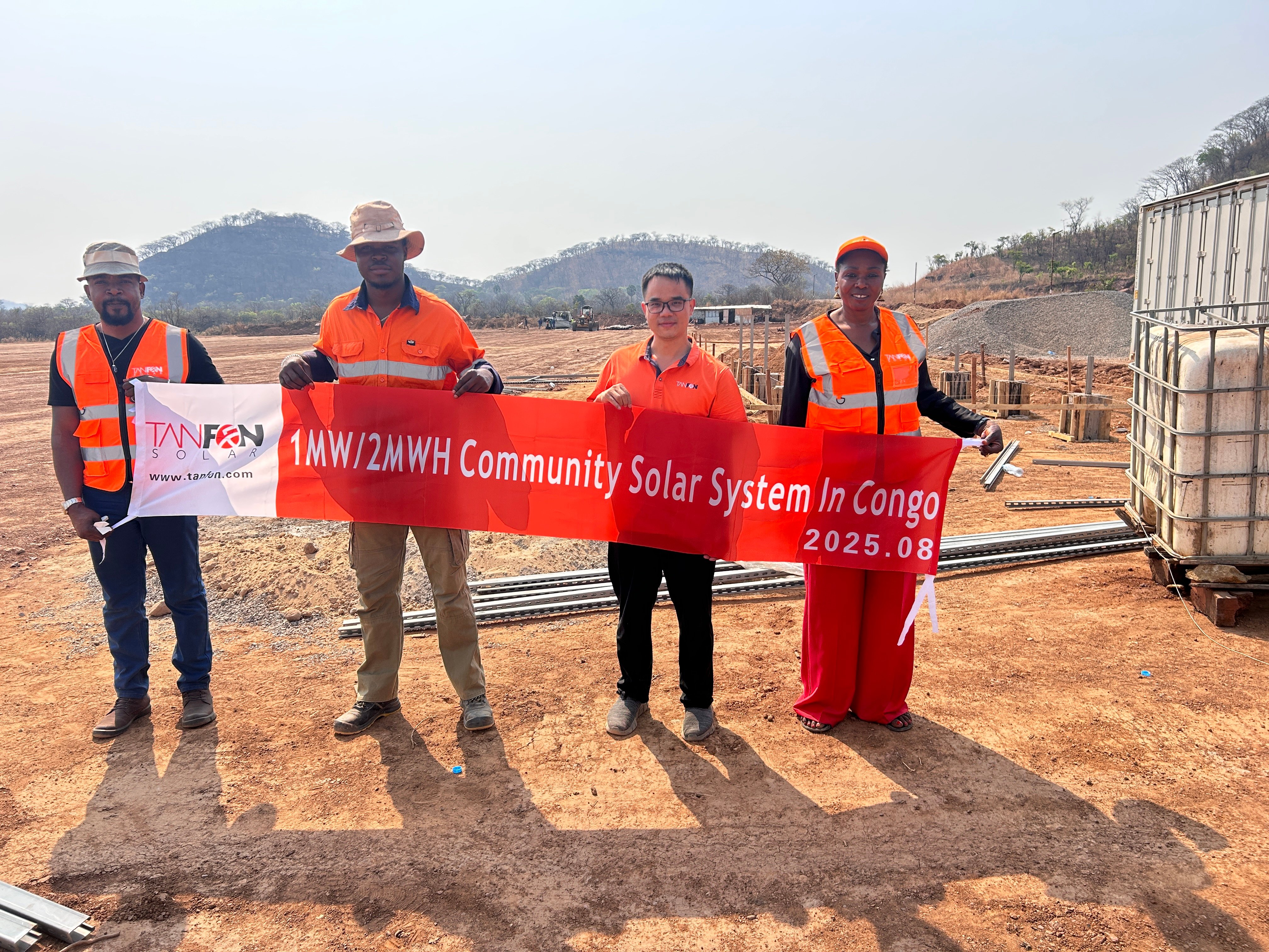 central híbrida solar de 1 MW para una aldea en Lubumbashi, República Democrática del Congo