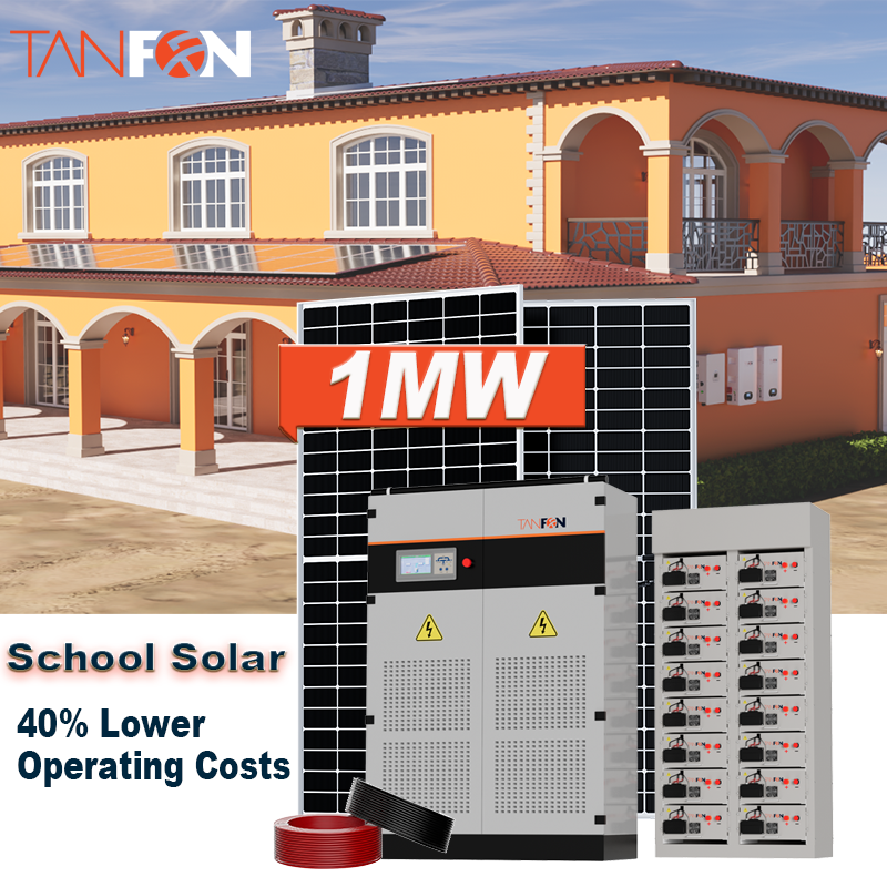 central eléctrica híbrida solar de 1 MW para instalaciones educativas