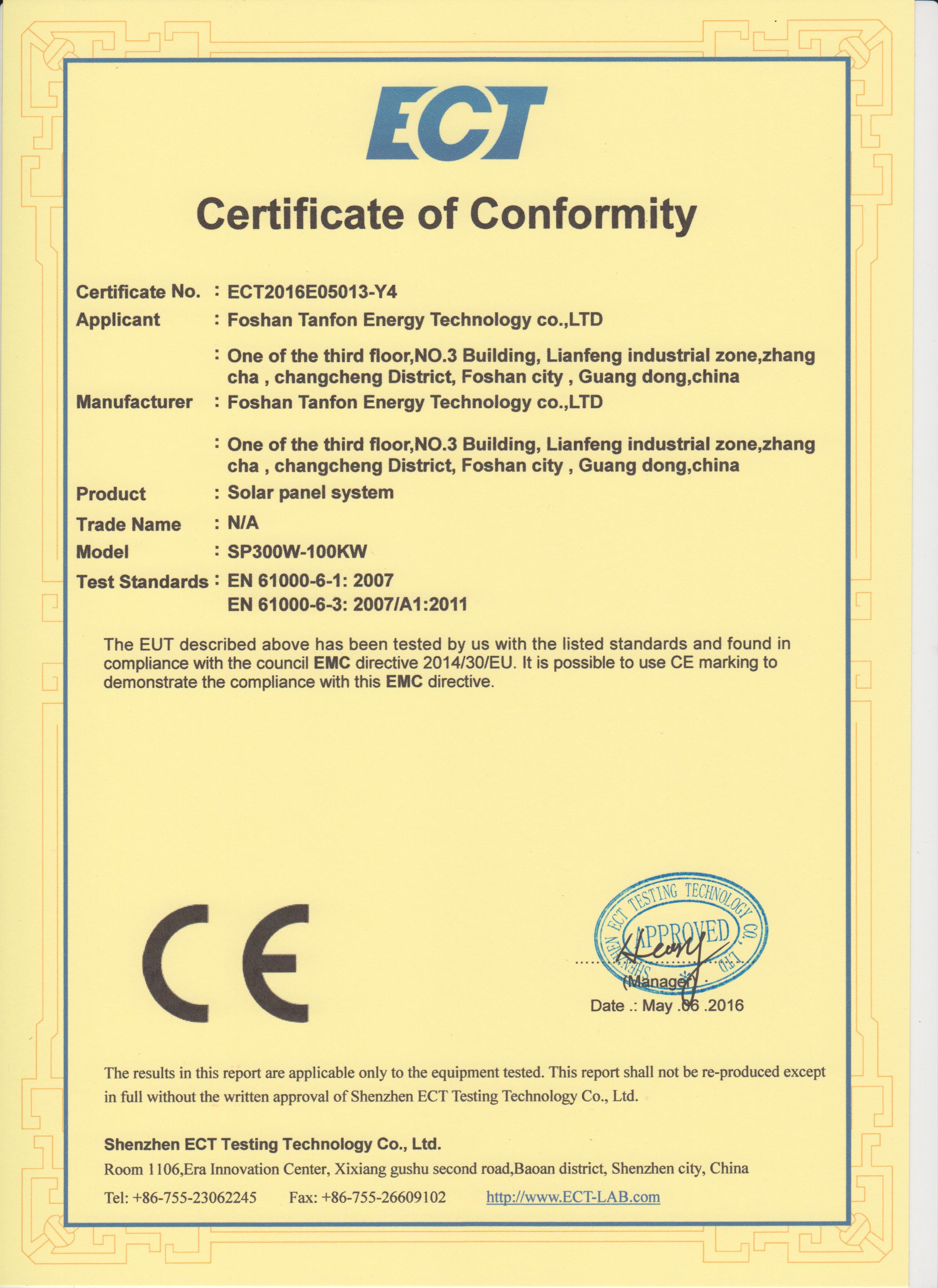 Certification