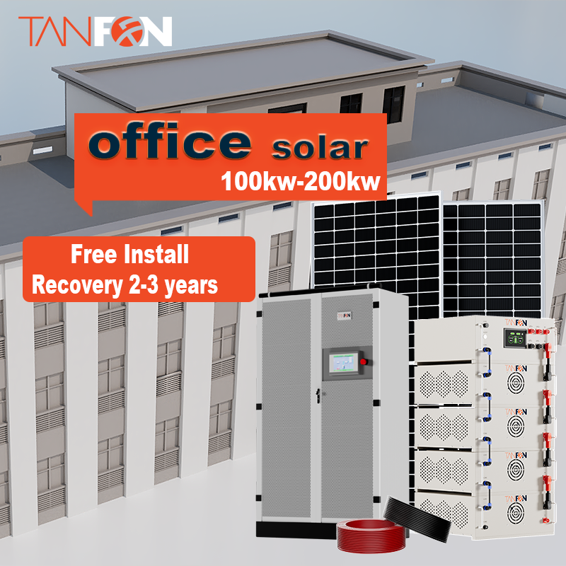 solución solar de energía de 200 kW para edificios comerciales