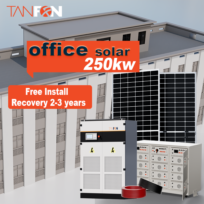 sistema solar de 250 kW para centros empresariales