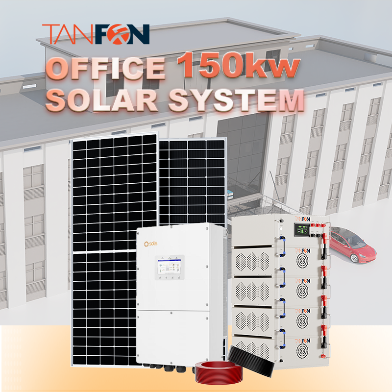 sistema solar de 150 kW para complejos de oficinas