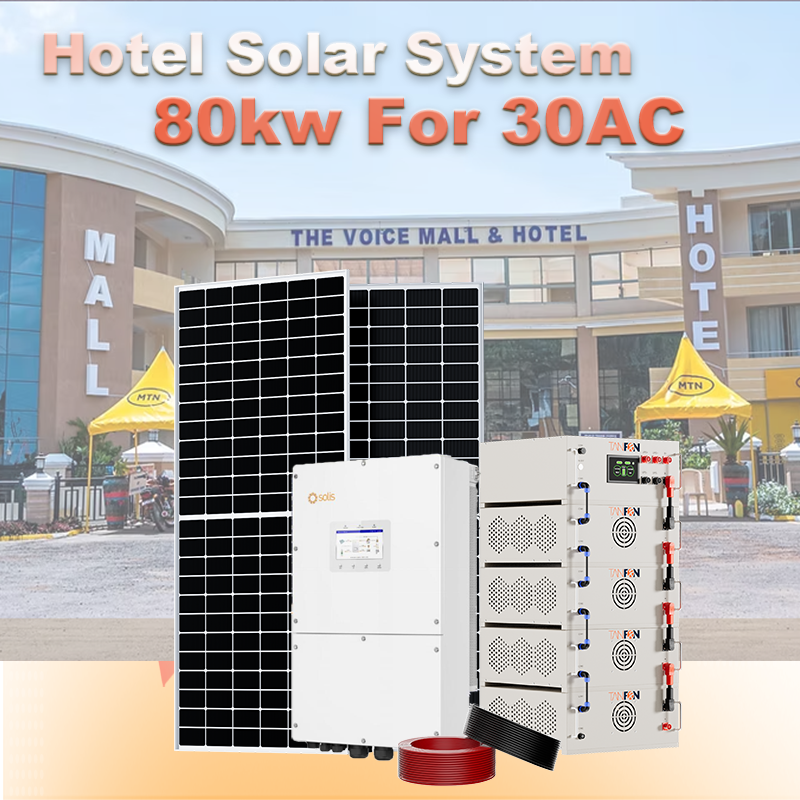 80kw Hotel solar Solution for Africa
