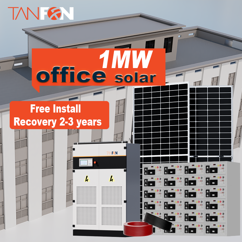 sistema de energía solar de 1 MW para sedes corporativas