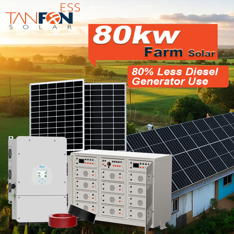 hệ thống năng lượng mặt trời cho trang trại 80 kW tại Ghana