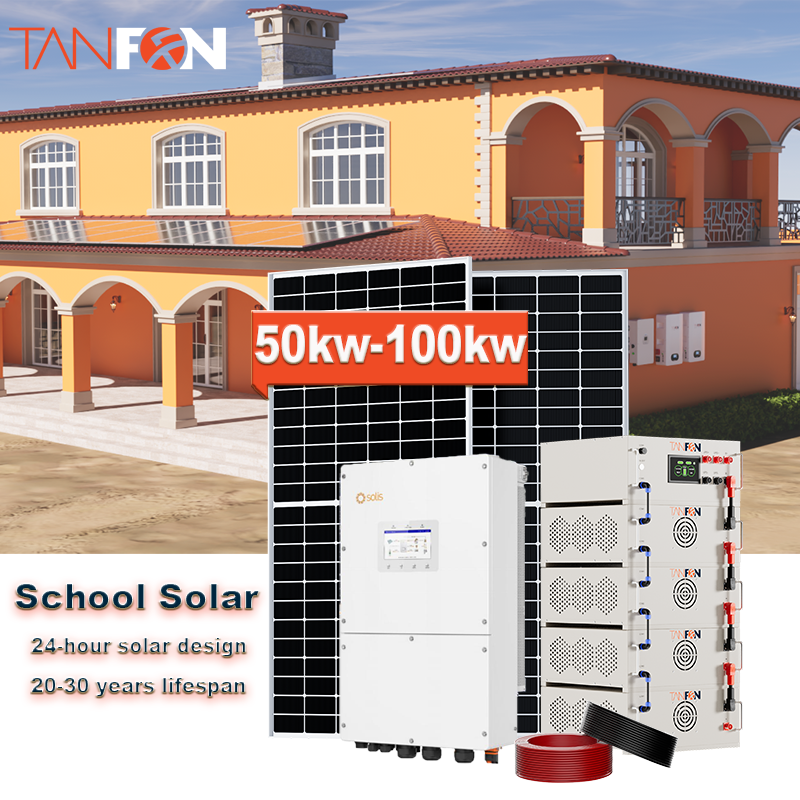 sistema de energía solar de 80 kW para campus