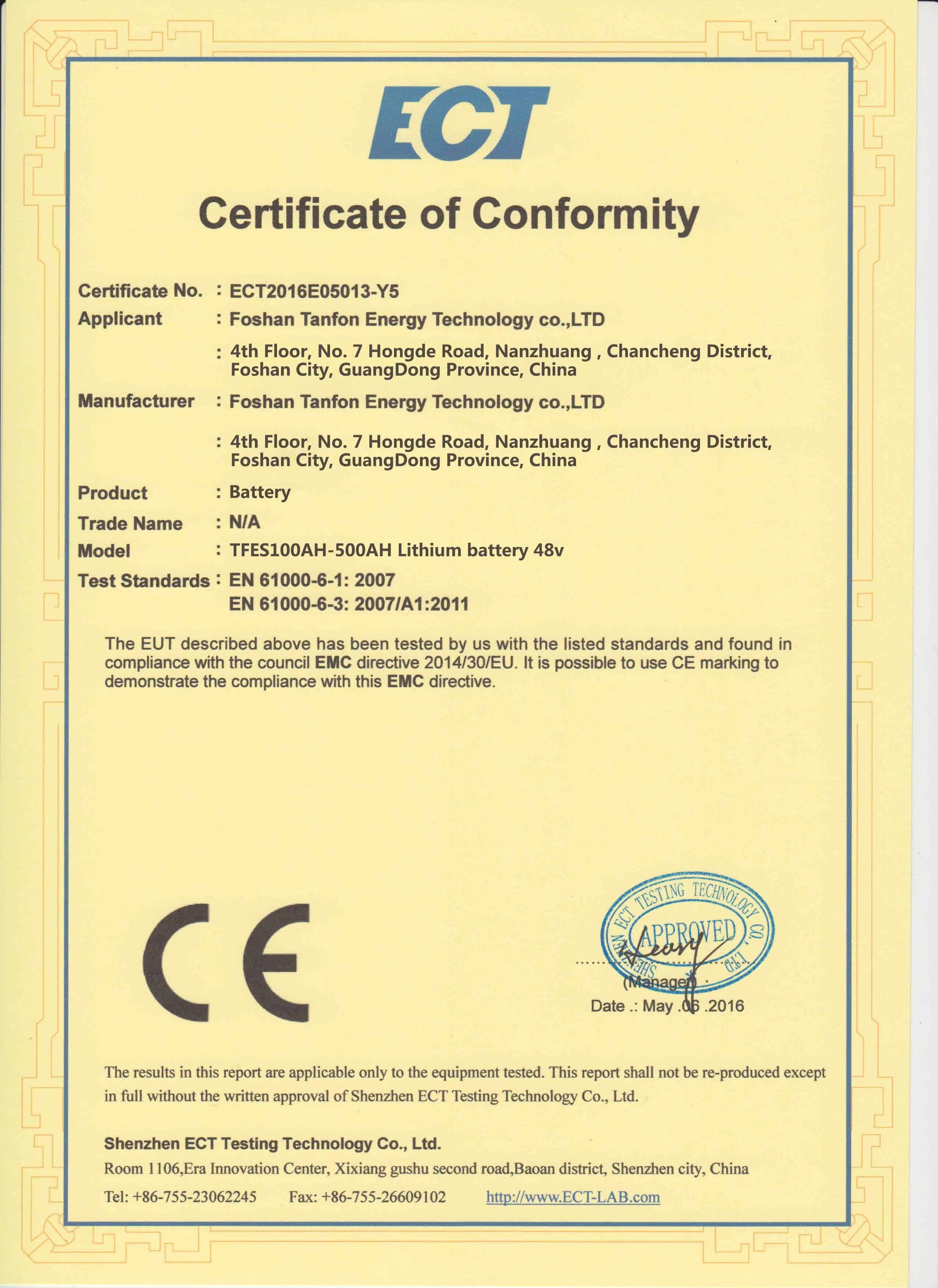 Certification