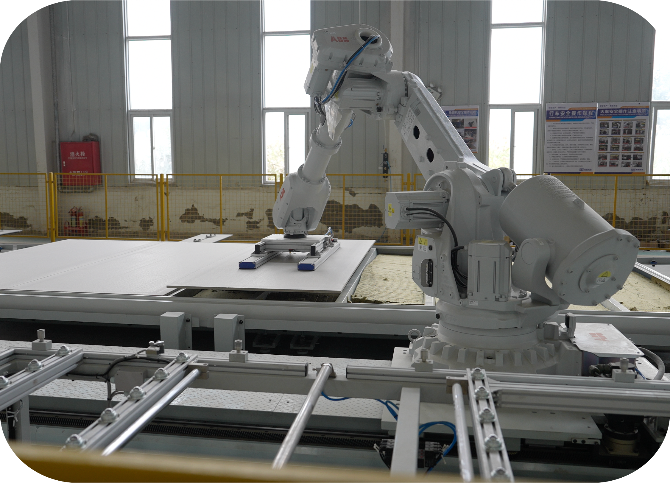 Industry-first automated interior finishing assembly line