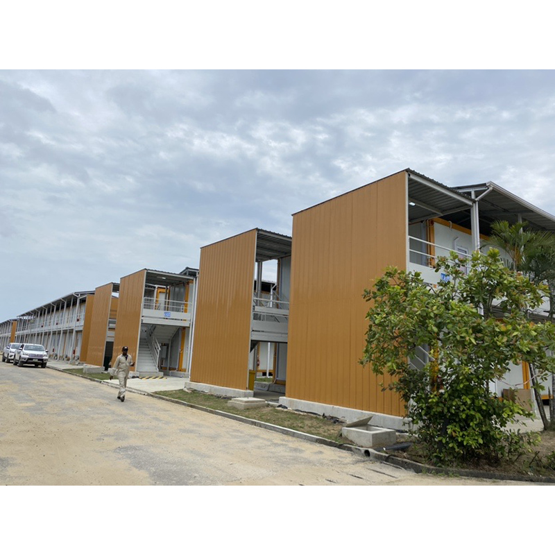 Top quality materials used in 2 story container home construction