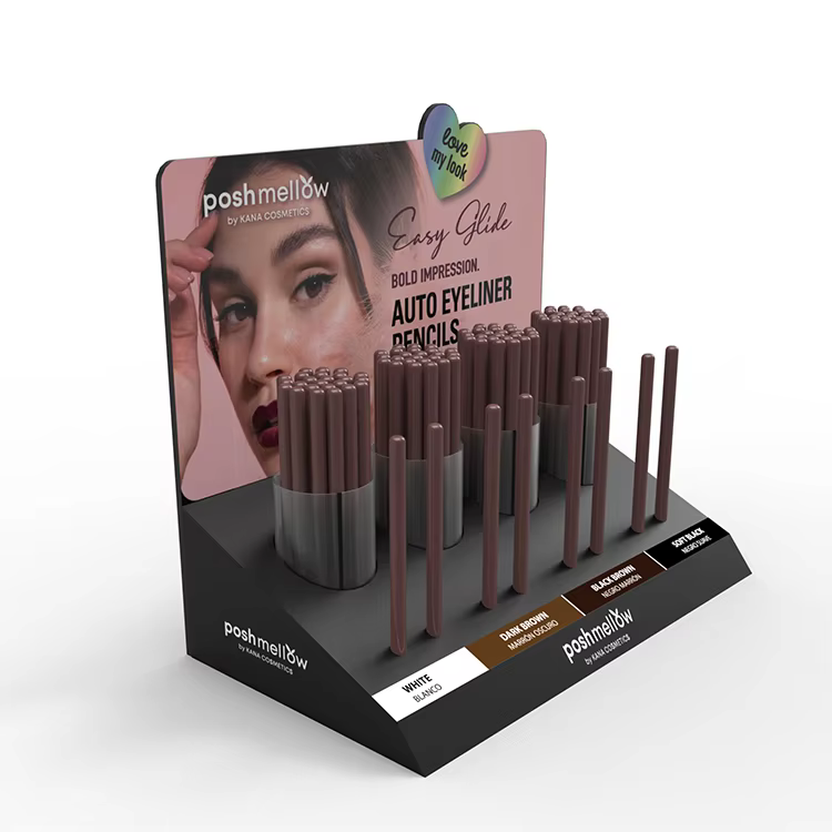 Custom Design Beauty Skin Care Display Rack Cosmetic Makeup Counter Top Display Stand for Retail Market Shop details