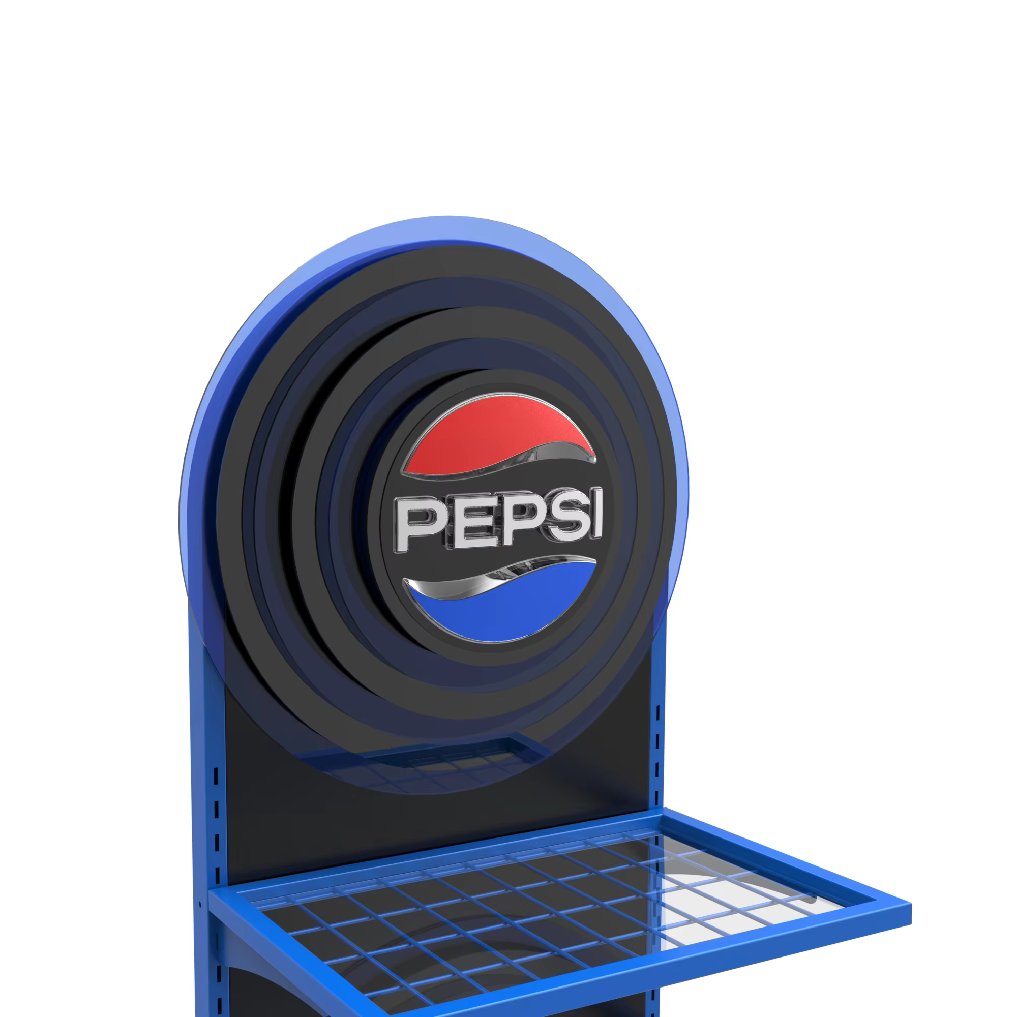 Metal Drink Bottle Display Stand with LED Lighted Logo for Wholesale factory