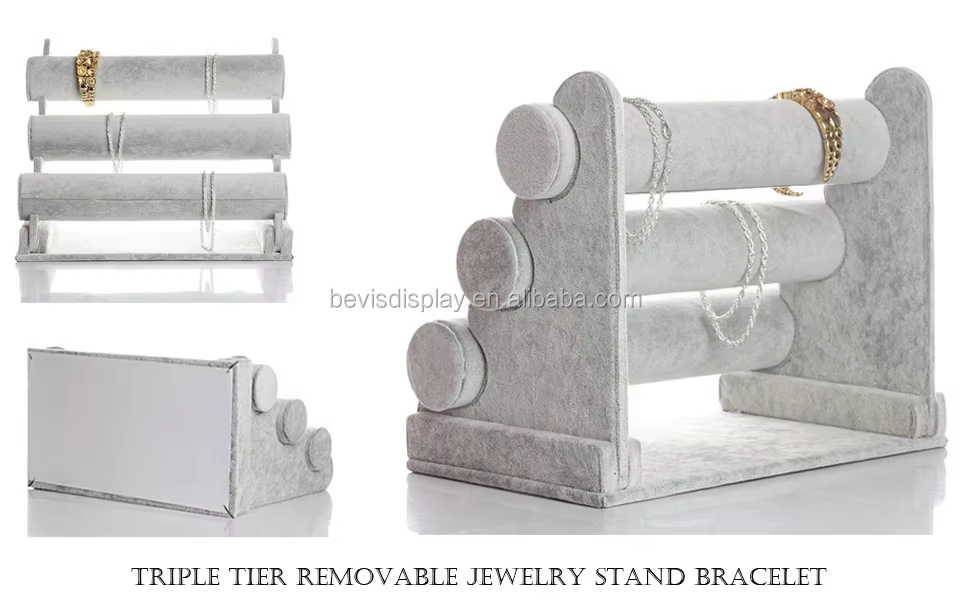 Customized High-End Light Luxury Display Racks Disassemblable Jewelry and Watch Accessory Display for Retail Shop