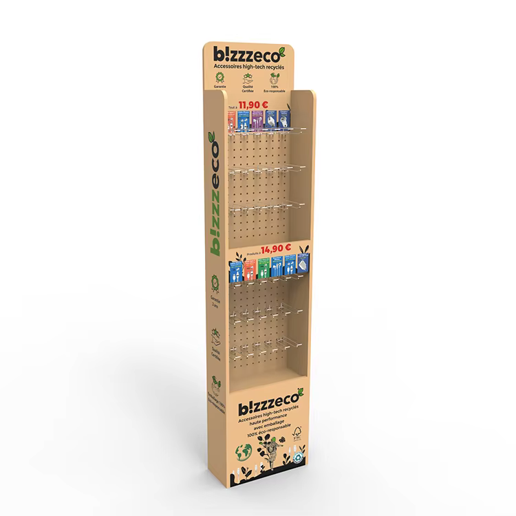 Fashion Wooden Skin Care Cosmetics Display Stand for Stores details