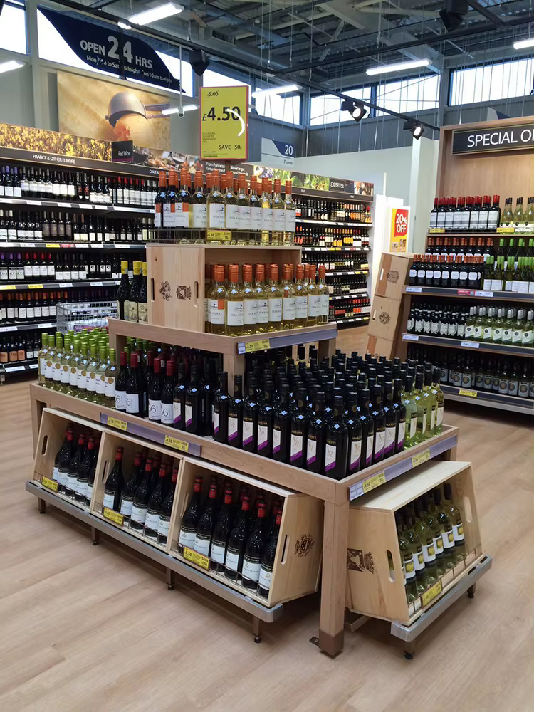 Fashion Wooden Skin Care Cosmetics Display Stand for Stores supplier