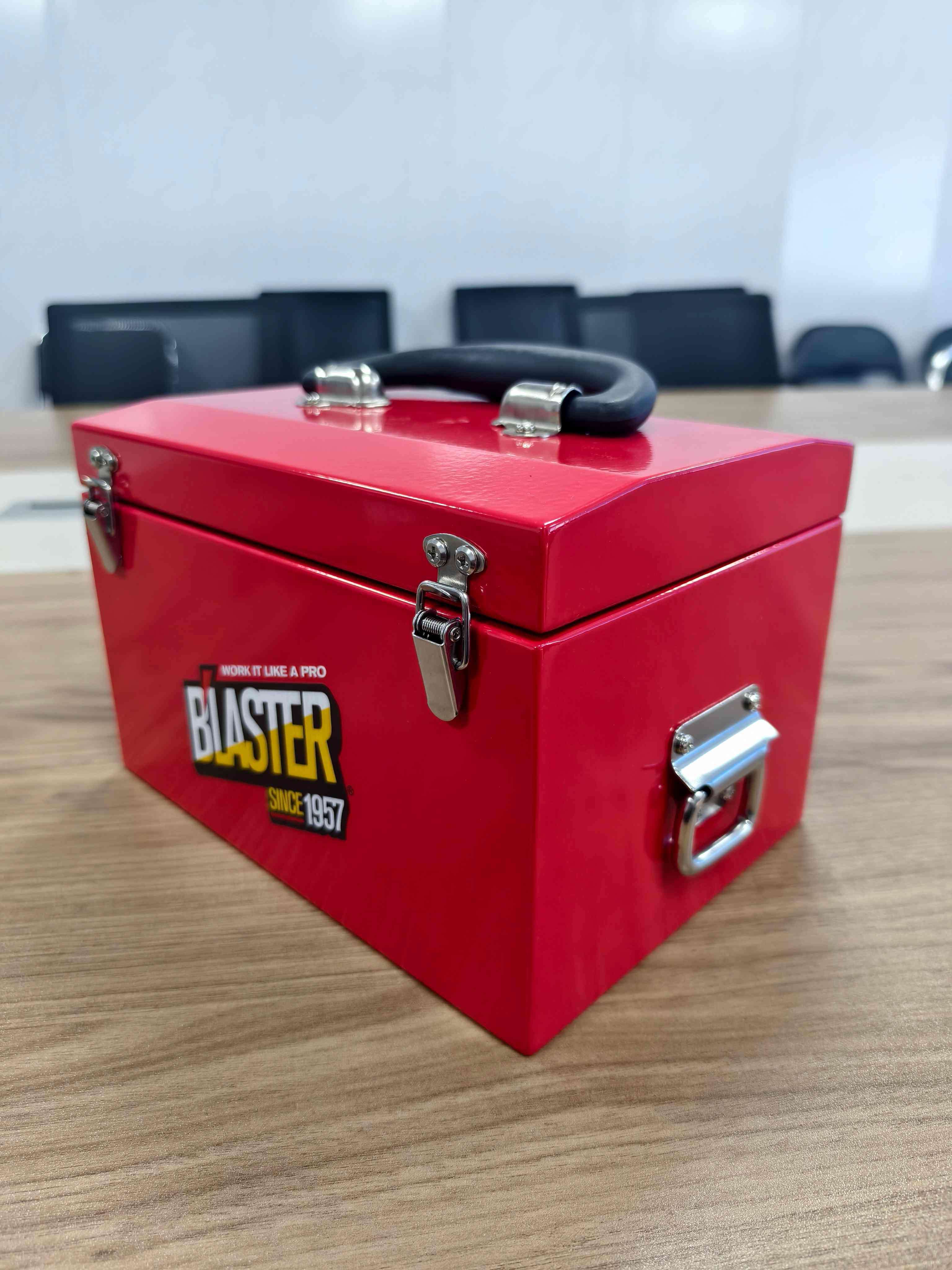 Red Blaster Box: Elevating Brand Presence and On-Counter Demonstration-1