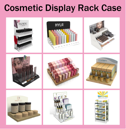 Apache Customized Lipstick  Cosmetic Display Stand Counter Top Display Rack Make up Display Stand for Retail Store Showing Stand details