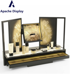 Apache Customized Lipstick  Cosmetic Display Stand Counter Top Display Rack Make up Display Stand for Retail Store Showing Stand factory