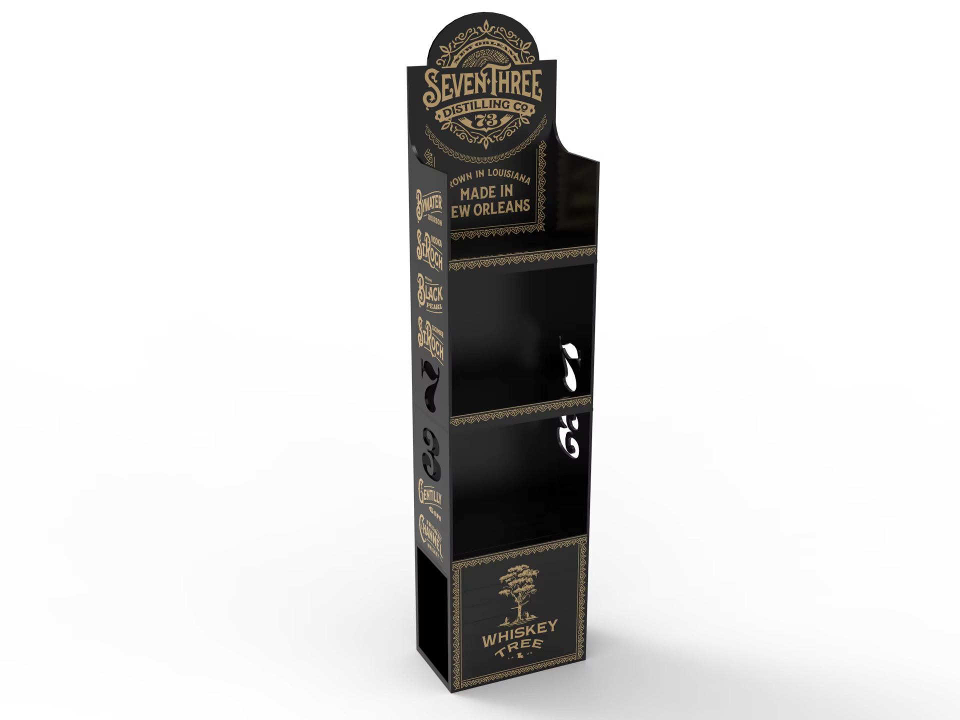 Apache Brand New Design Wooden Red Wine Display Rack for Stores manufacture