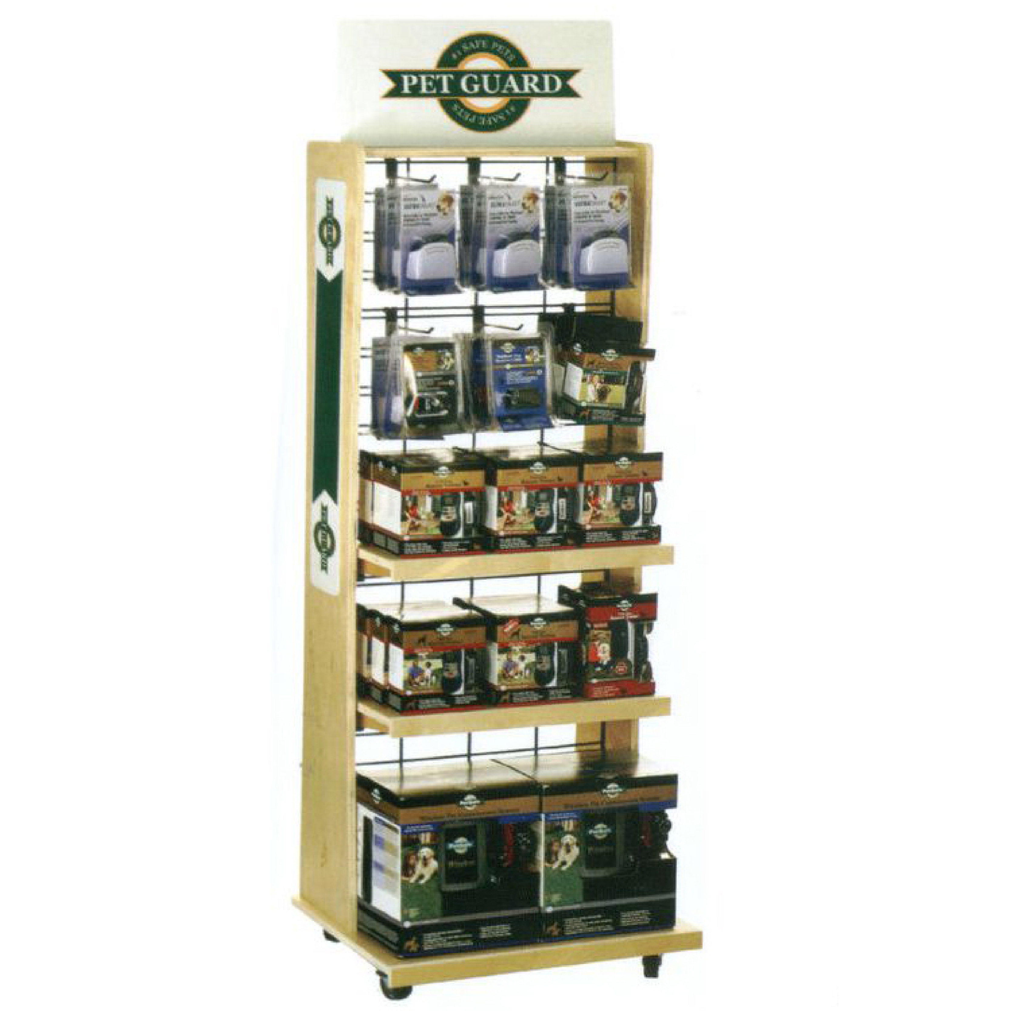Apache Brand New Design Wooden Red Wine Display Rack for Stores manufacture